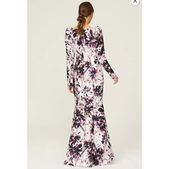 45. Badgley Mischka Floral Gown Womens 6 Princesscore Modest Swiftie Wedding - Picture 2 of 9